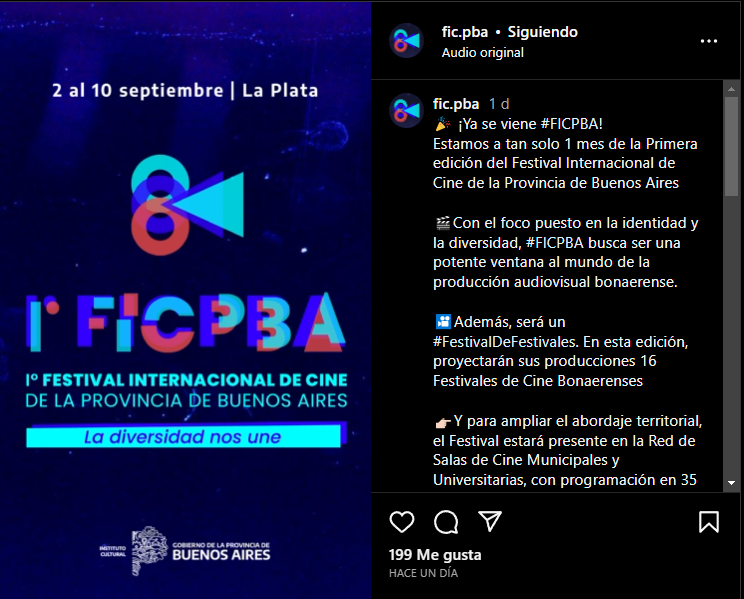 image Se acerca el Festival de Cine de la Provincia de Buenos Aires